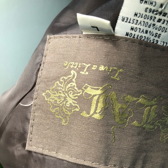 Nordstrom LAL Peplum Trench Coat Jacket - Picture 5 of 8